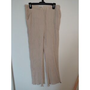 Abercrombie & Fitch Gauze Crinkle Waist Wide Leg Pants Sz M Boho Y2k LagenLook